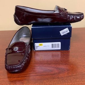 Anne Klein AK Grefty Loafers - Wine Color, Size 9 (with Box)
